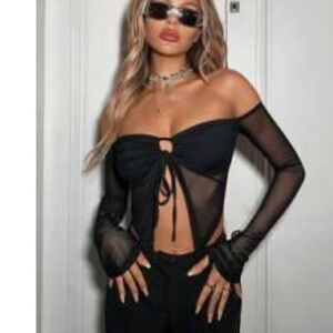 Women’s Shein Black Top